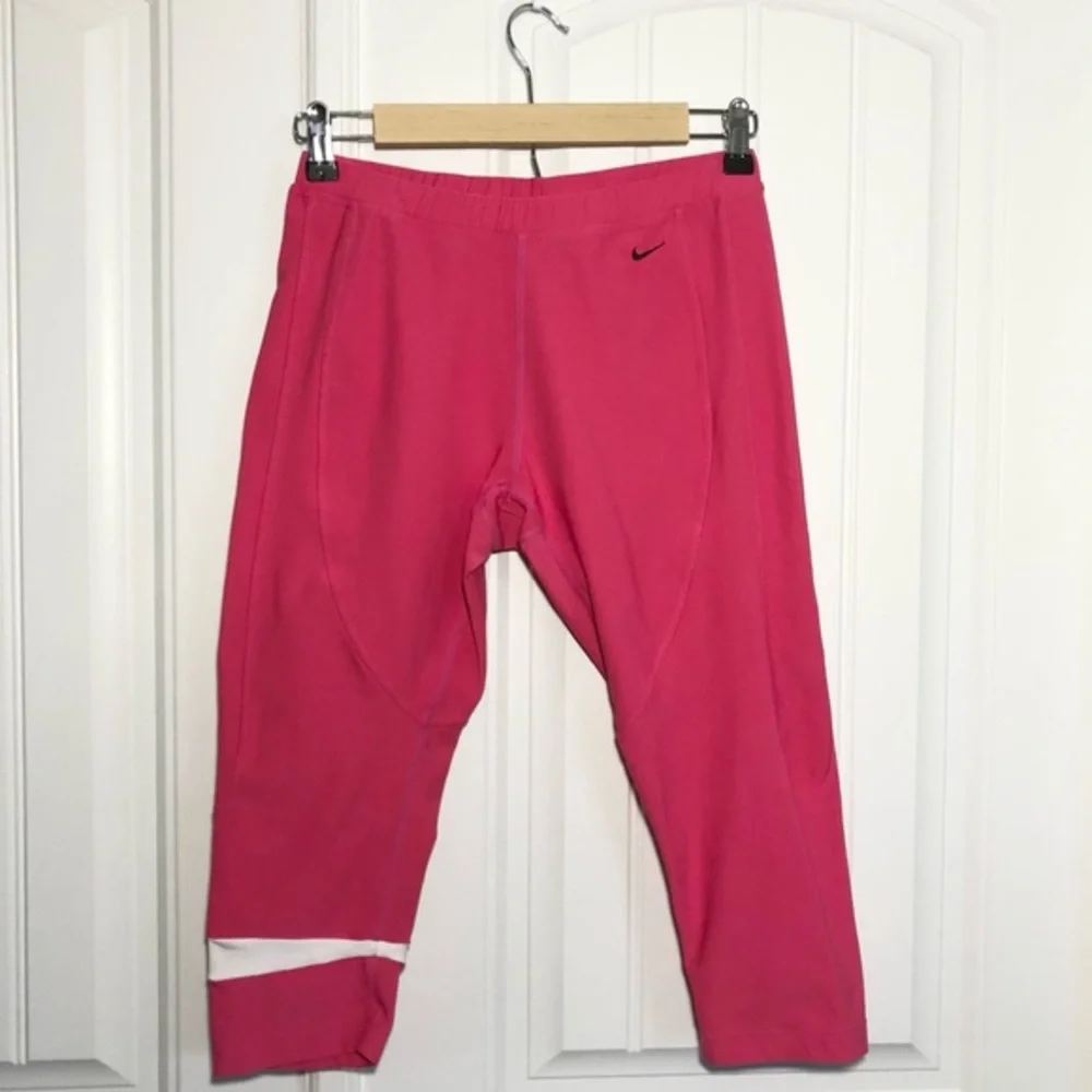Nike Dri - Fit Pink‎ Drawstring Cropped Leggings M